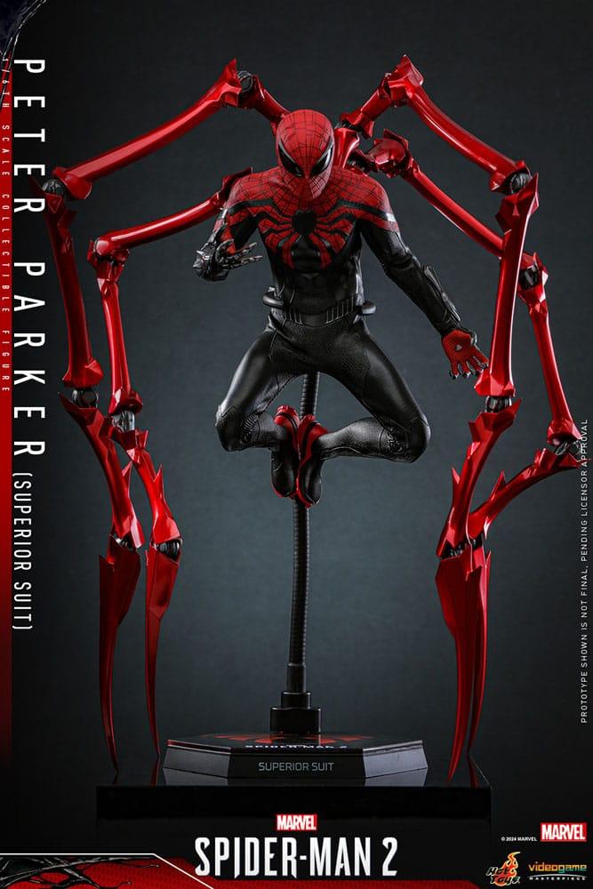 Spider-Man 2 Figura Video Game Masterpiece 1/6 Peter Parker (Superior Suit) 30 cm