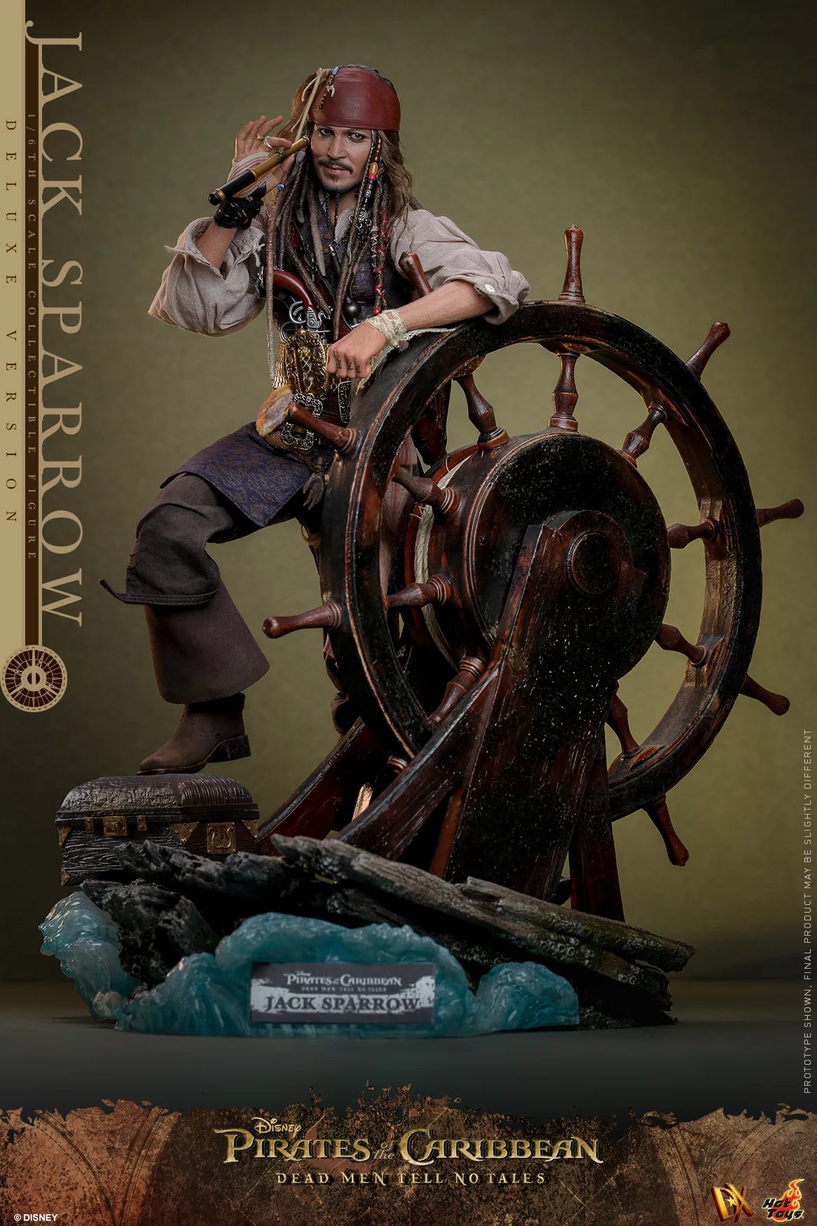 Figura Piratas del Caribe: La venganza de Salazar Figura 1/6 Jack Sparrow (Deluxe Version) 30 cm