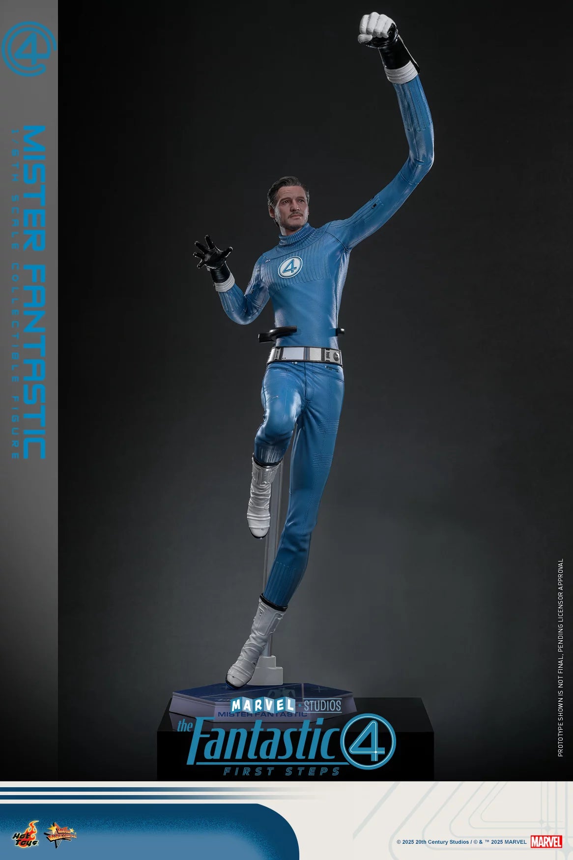 Fantastic Four First Steps Figura Movie Masterpiece 1/6 Mr Fantastic 30 cms Hot Toys