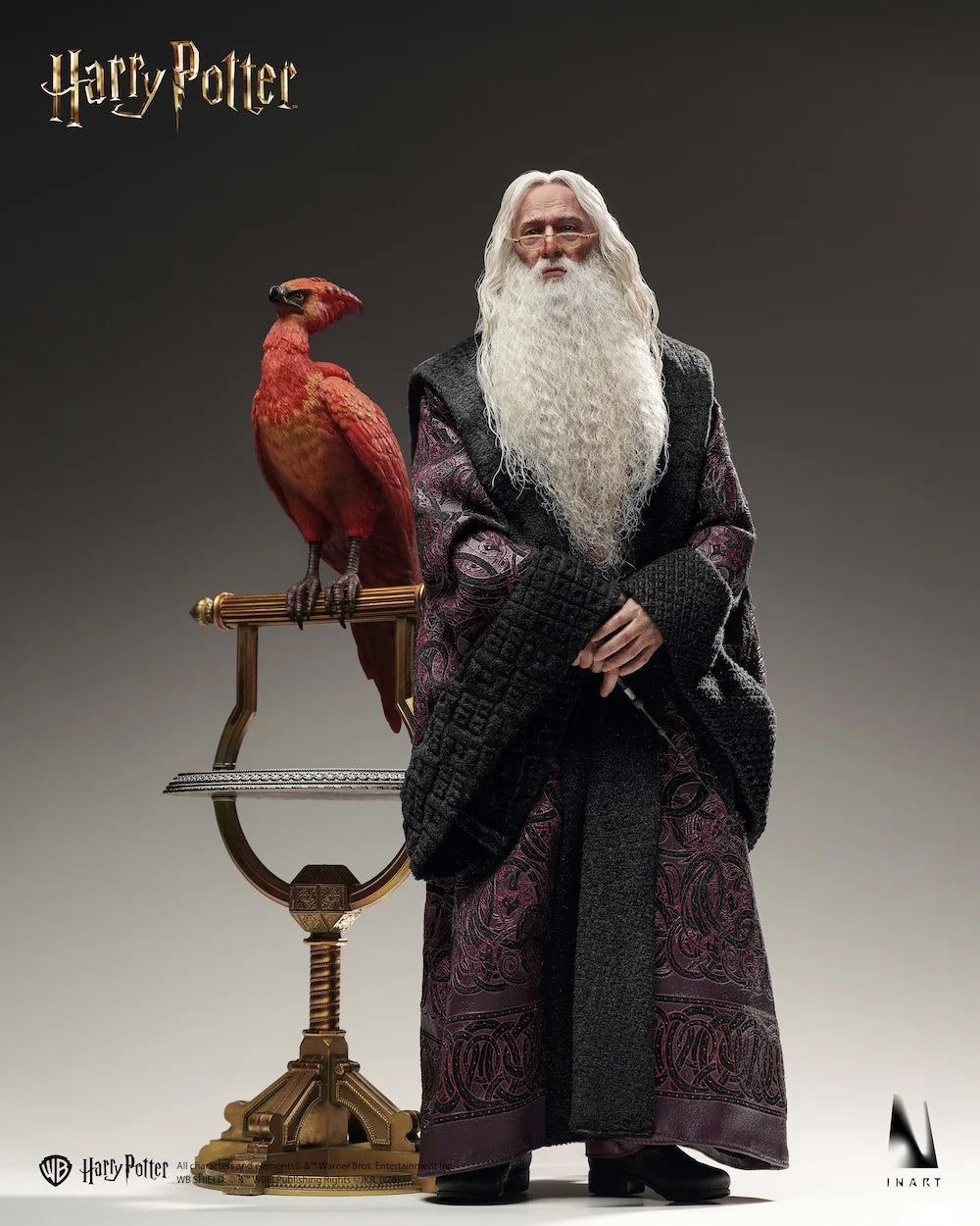 Harry Potter and the Chamber of Secrets Albus Dumbledore Premium INART Collectible Action Figure 1/6 37cm