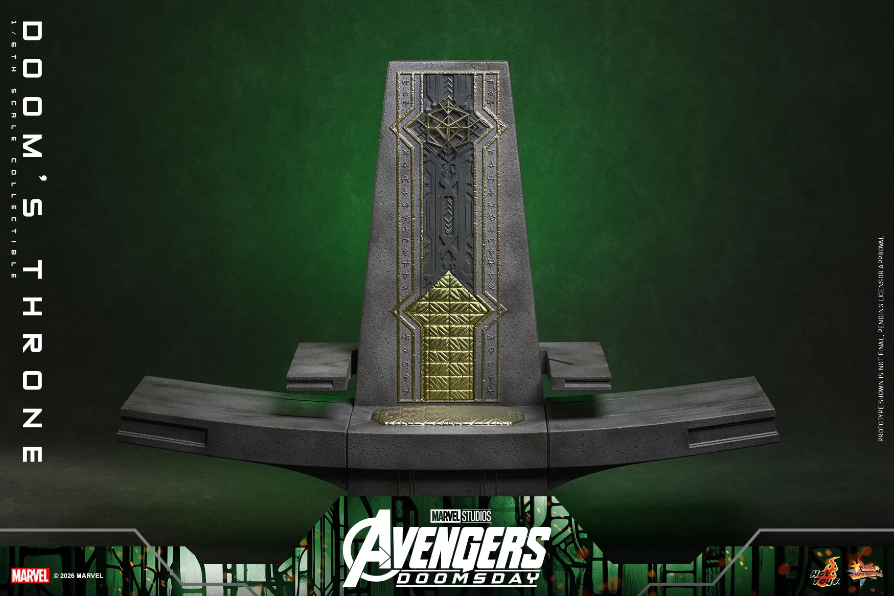 Hot Toys ACS016 Avengers: Doomsday Collectible Figure 1/6 Doom’s Throne 33cm