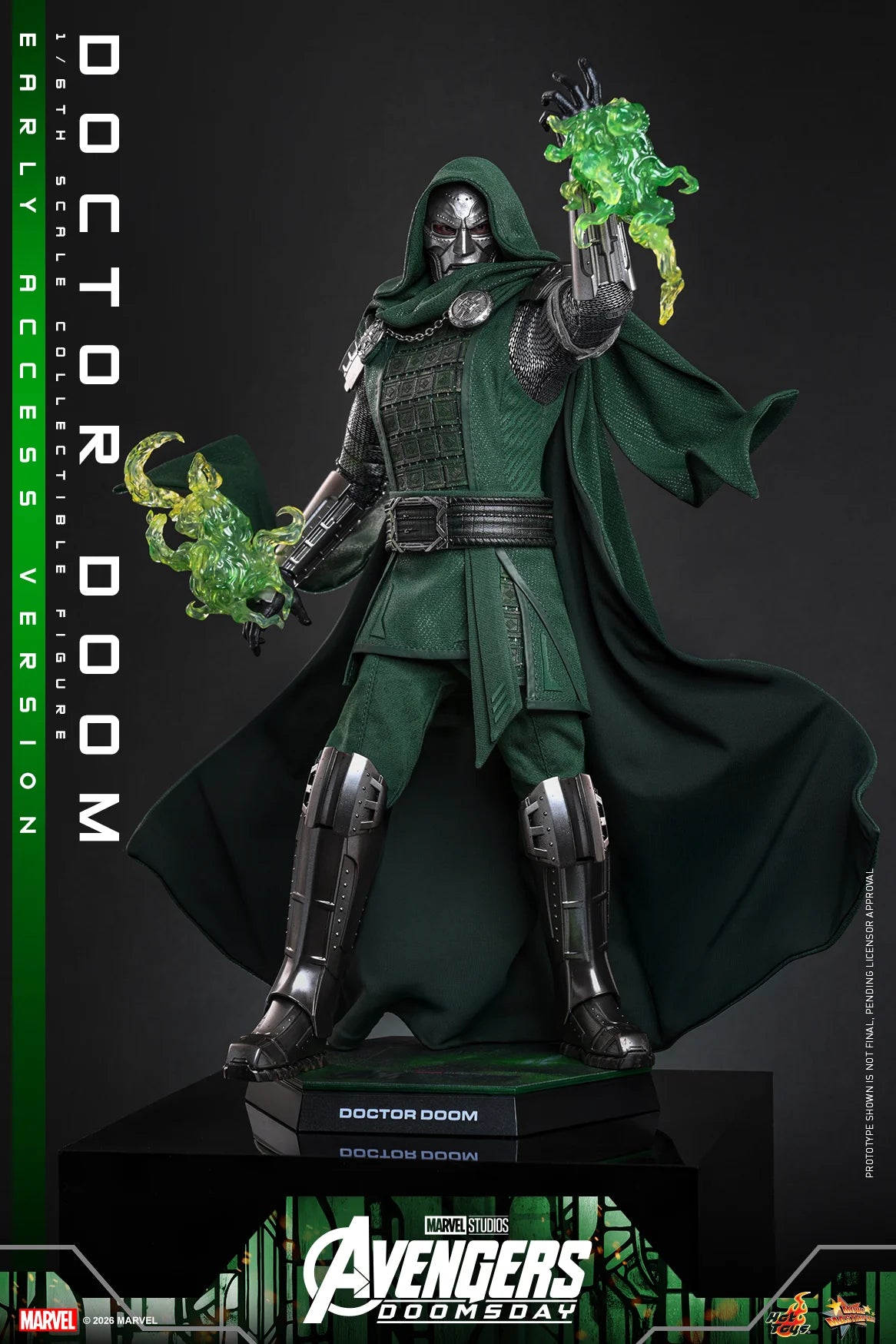 Hot Toys MMS906 Avengers: Doomsday Collectible Action Figure 1/6 Doctor Doom (Early Access Version) 31cm