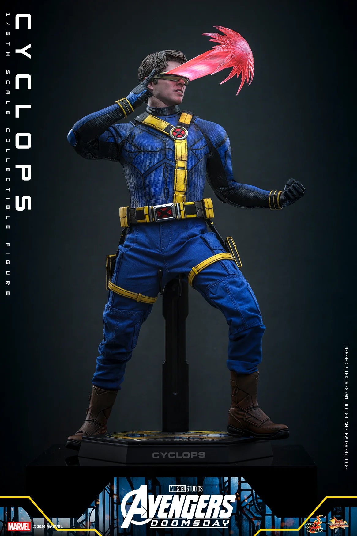 Hot Toys MMS908 Avengers: Doomsday Collectible Action Figure 1/6 Cyclops 31cm