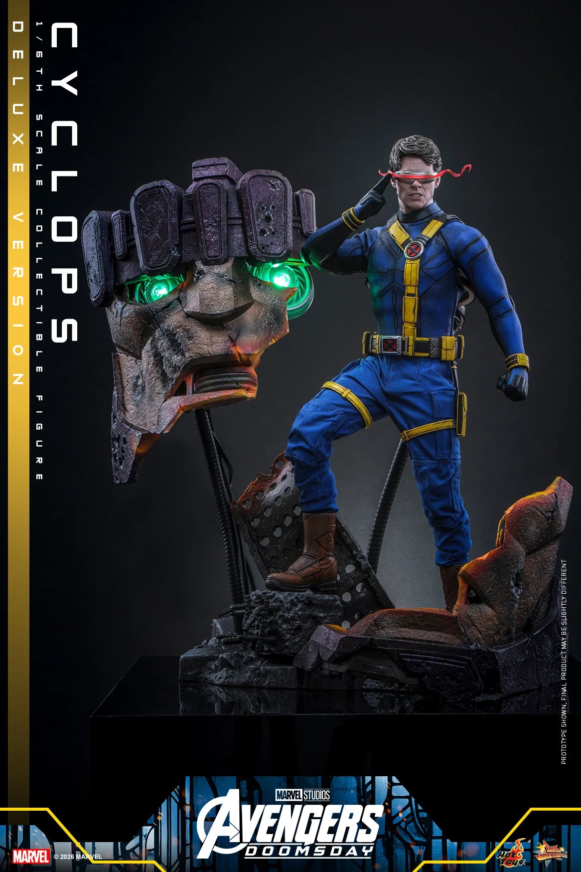 Hot Toys MMS909 Avengers: Doomsday Collectible Action Figure 1/6 Cyclops (Deluxe Version) 31cm