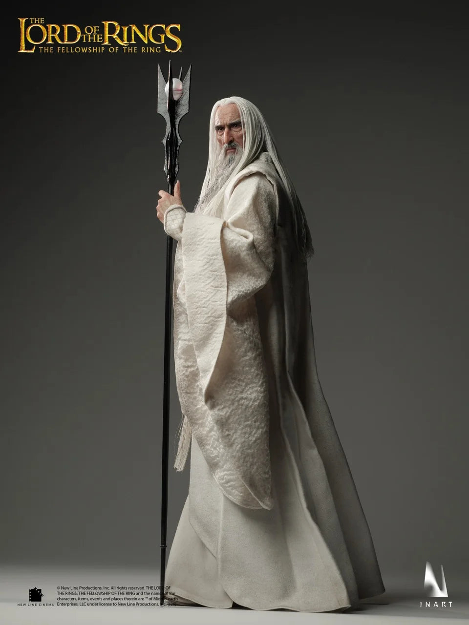 Figura El Señor de los Anillos: La Comunidad del Anillo Saruman INART 1/6 31cm