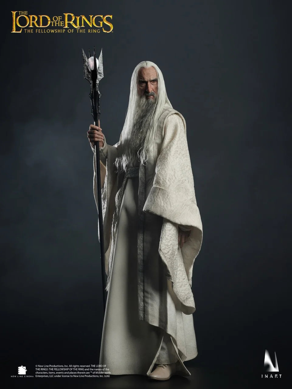 Figura El Señor de los Anillos: La Comunidad del Anillo Saruman INART 1/6 31cm