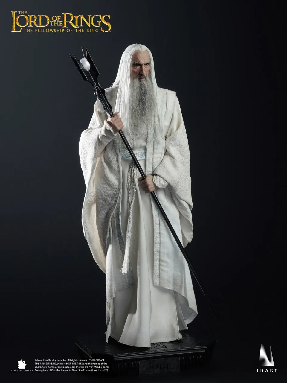 Figura El Señor de los Anillos: La Comunidad del Anillo Saruman INART 1/6 31cm