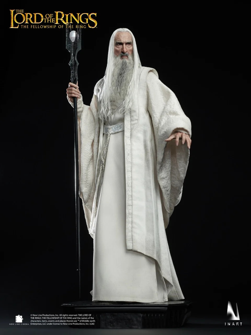 Figura El Señor de los Anillos: La Comunidad del Anillo Saruman INART 1/6 31cm