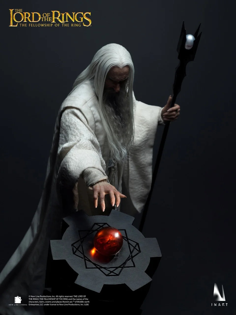 Figura El Señor de los Anillos: La Comunidad del Anillo Saruman INART 1/6 31cm