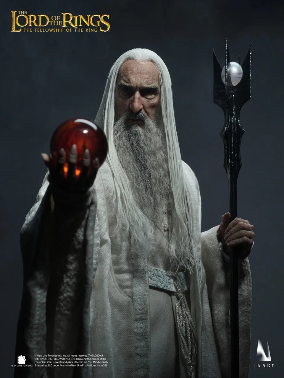 Figura El Señor de los Anillos: La Comunidad del Anillo Saruman INART 1/6 31cm