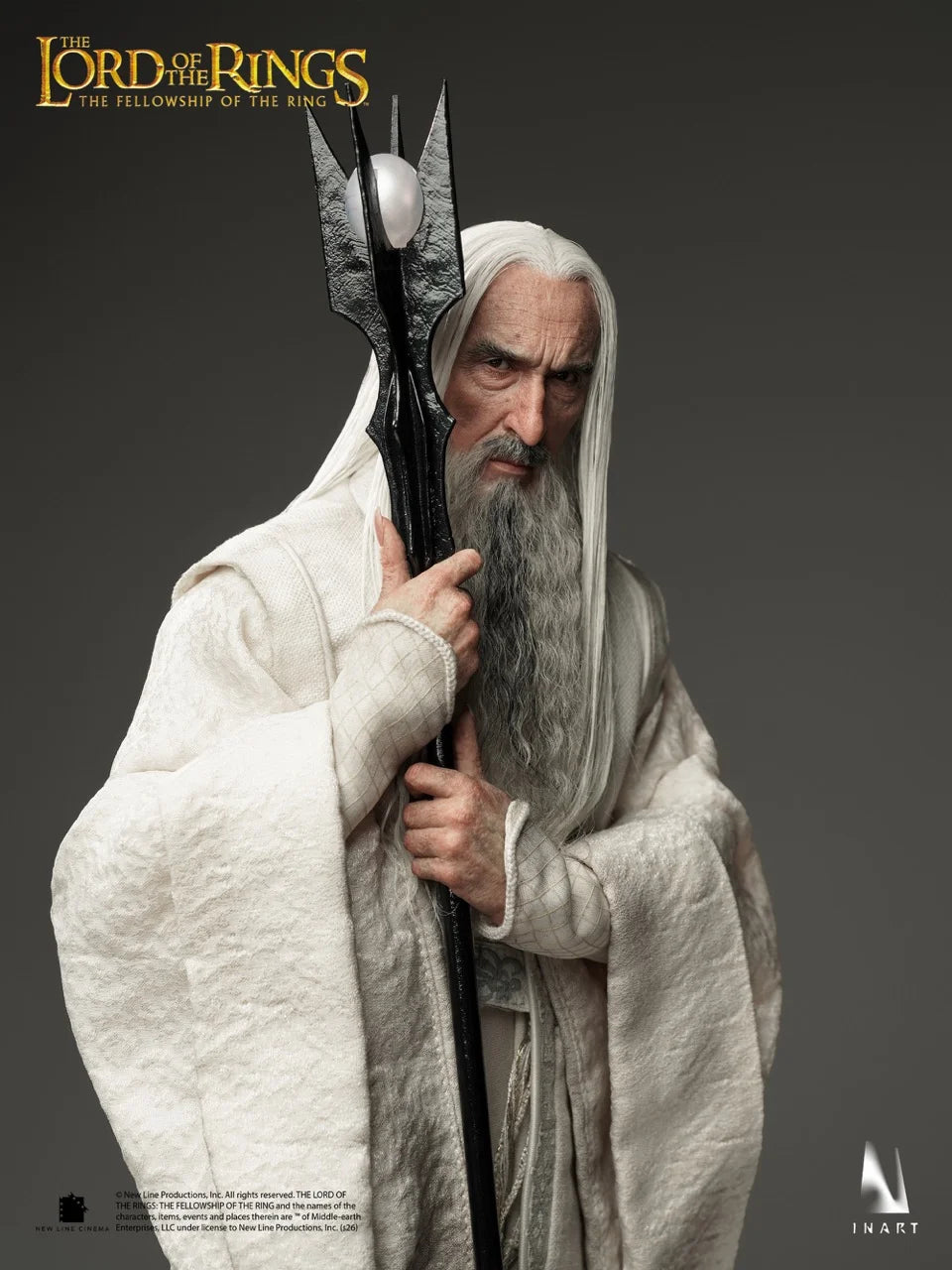 Figura El Señor de los Anillos: La Comunidad del Anillo Saruman INART 1/6 31cm