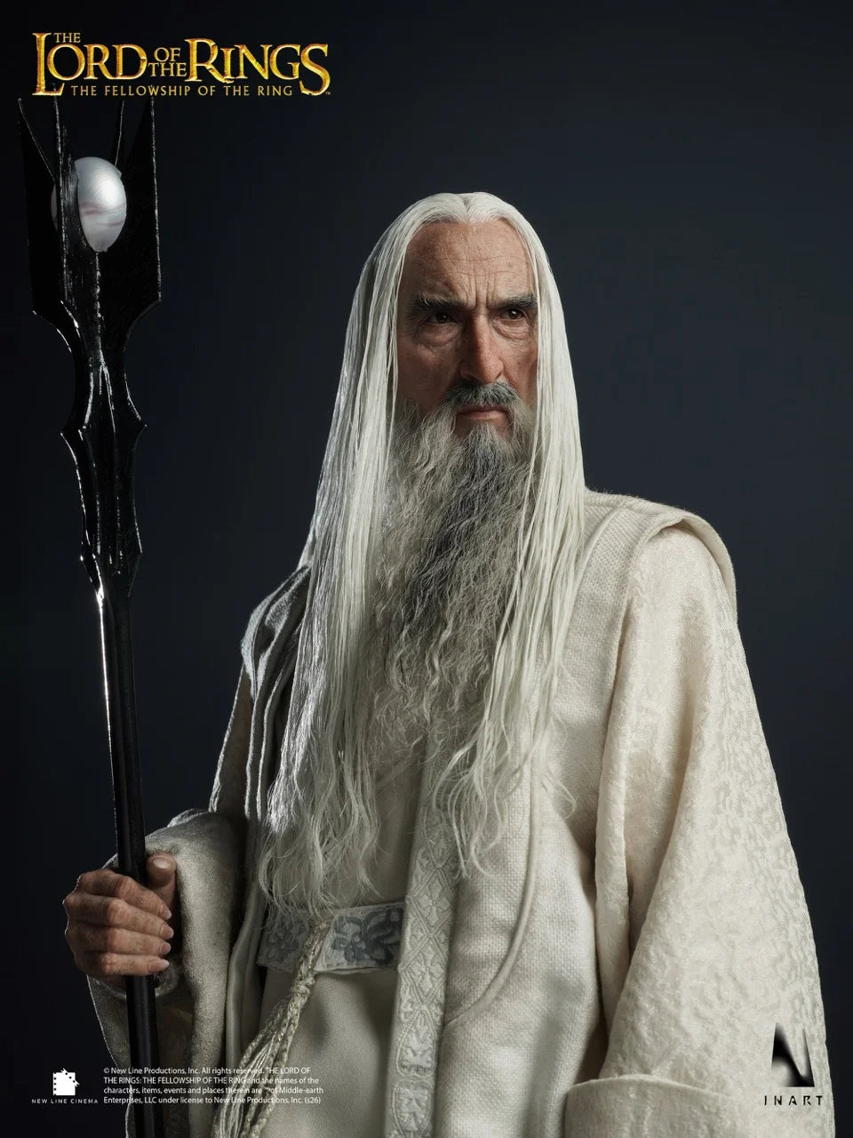 Figura El Señor de los Anillos: La Comunidad del Anillo Saruman INART 1/6 31cm