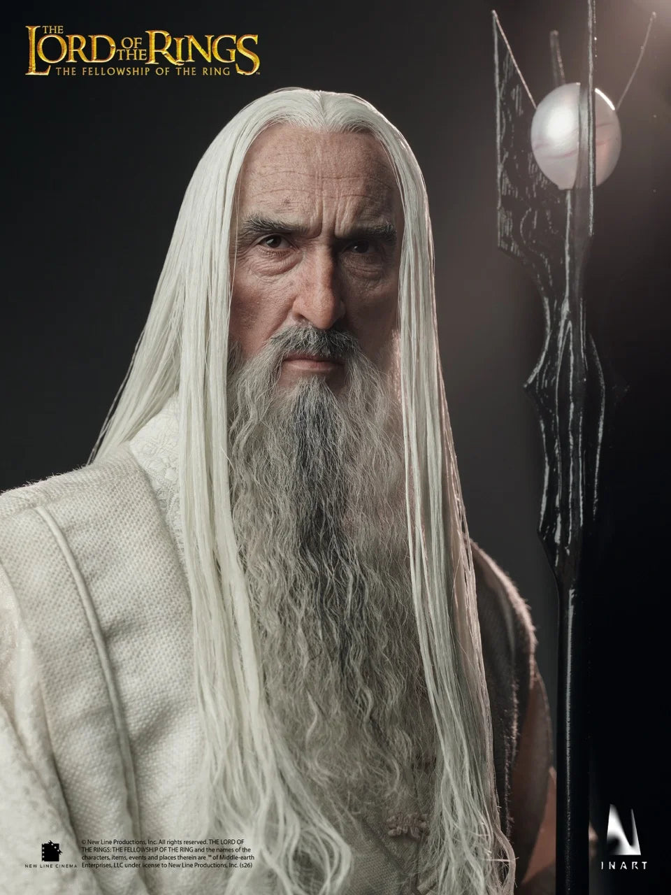 Figura El Señor de los Anillos: La Comunidad del Anillo Saruman INART 1/6 31cm