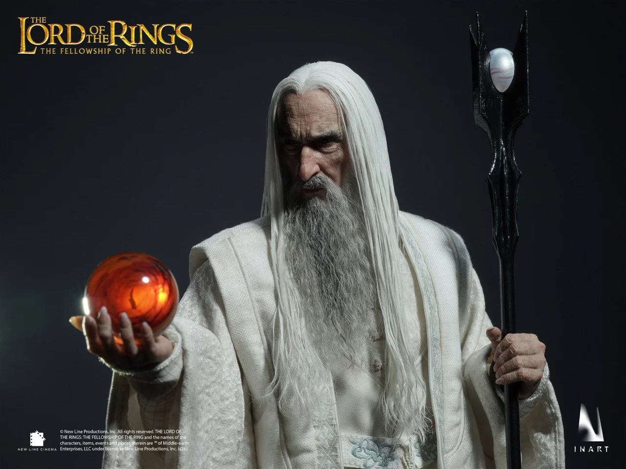 Figura El Señor de los Anillos: La Comunidad del Anillo Saruman INART 1/6 31cm