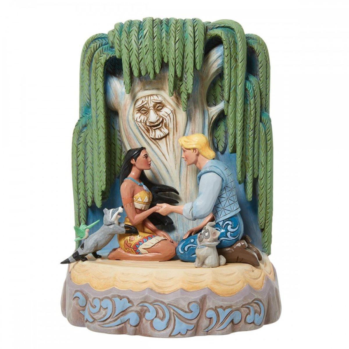 Figura POCAHONTAS TALLADA DE CORAZÓN