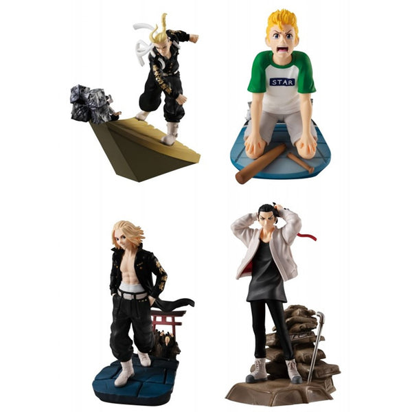 Set de figurines Megahouse Petitrama série Tokyo Revengers Toman scènes héroïques