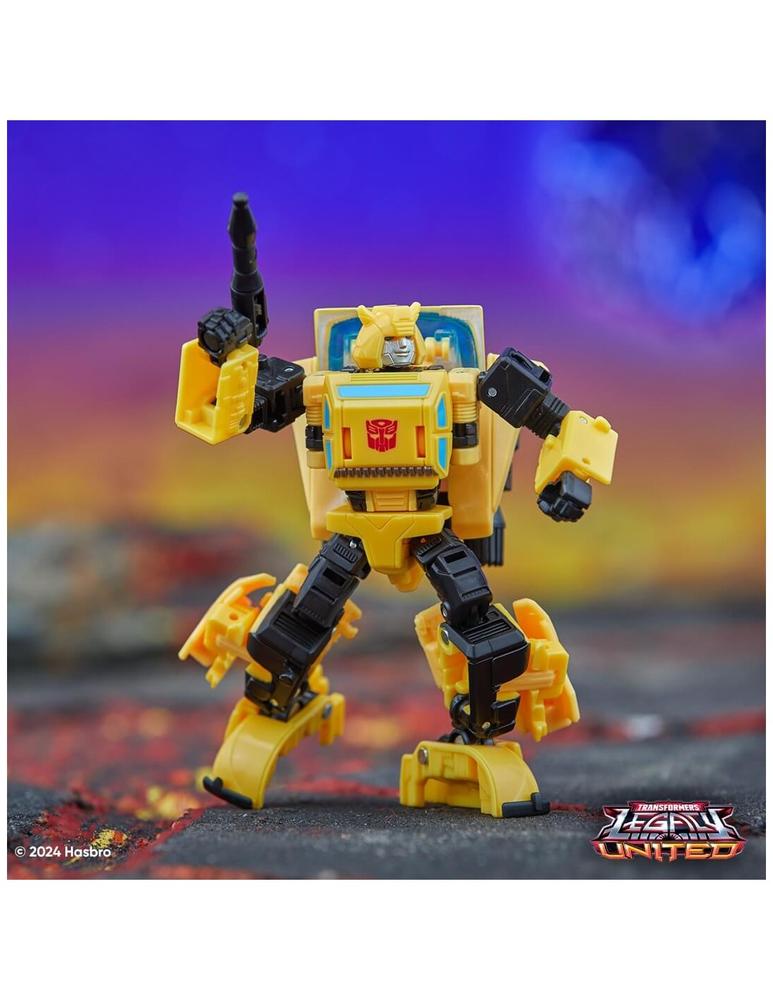 Figura hasbro transformers legacy united deluxe origin bumblebee