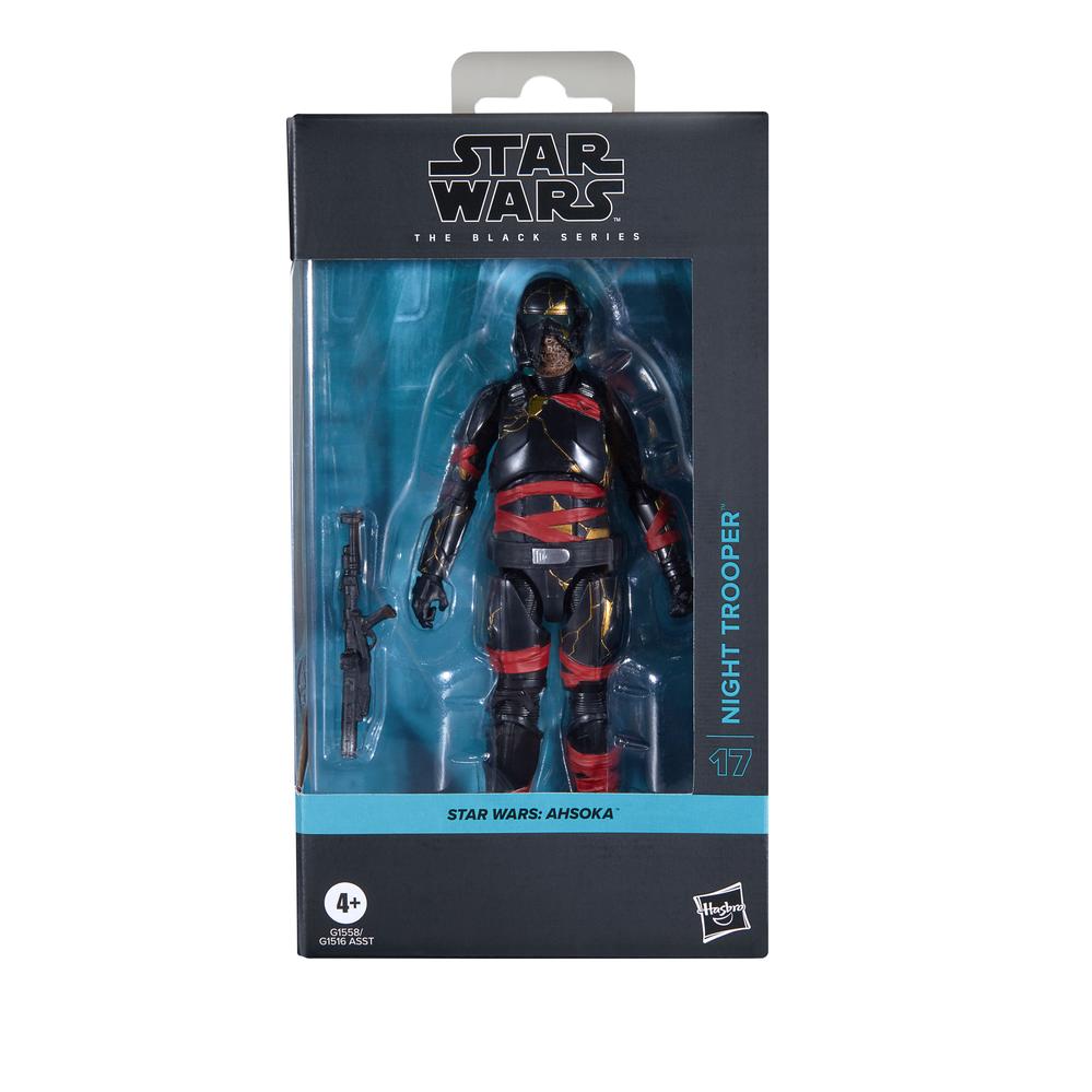 Figura hasbro star wars the black series ahsoka night trooper