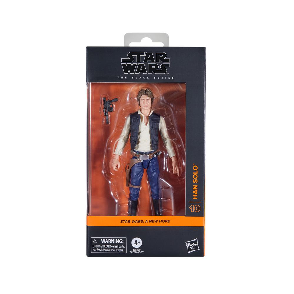 Figura hasbro star wars the black series a new hope han solo