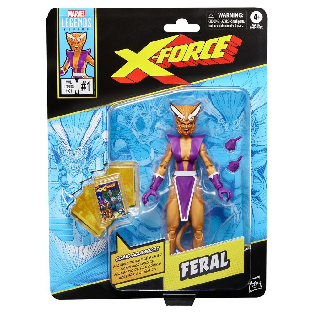 Figura hasbro marvel legends series x - force feral