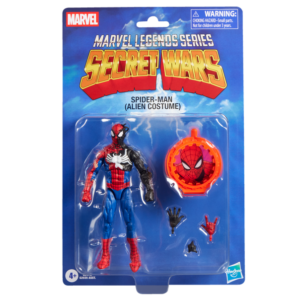 Figurine Hasbro Marvel Legends Series Secret Wars Spider-Man (costume extraterrestre)
