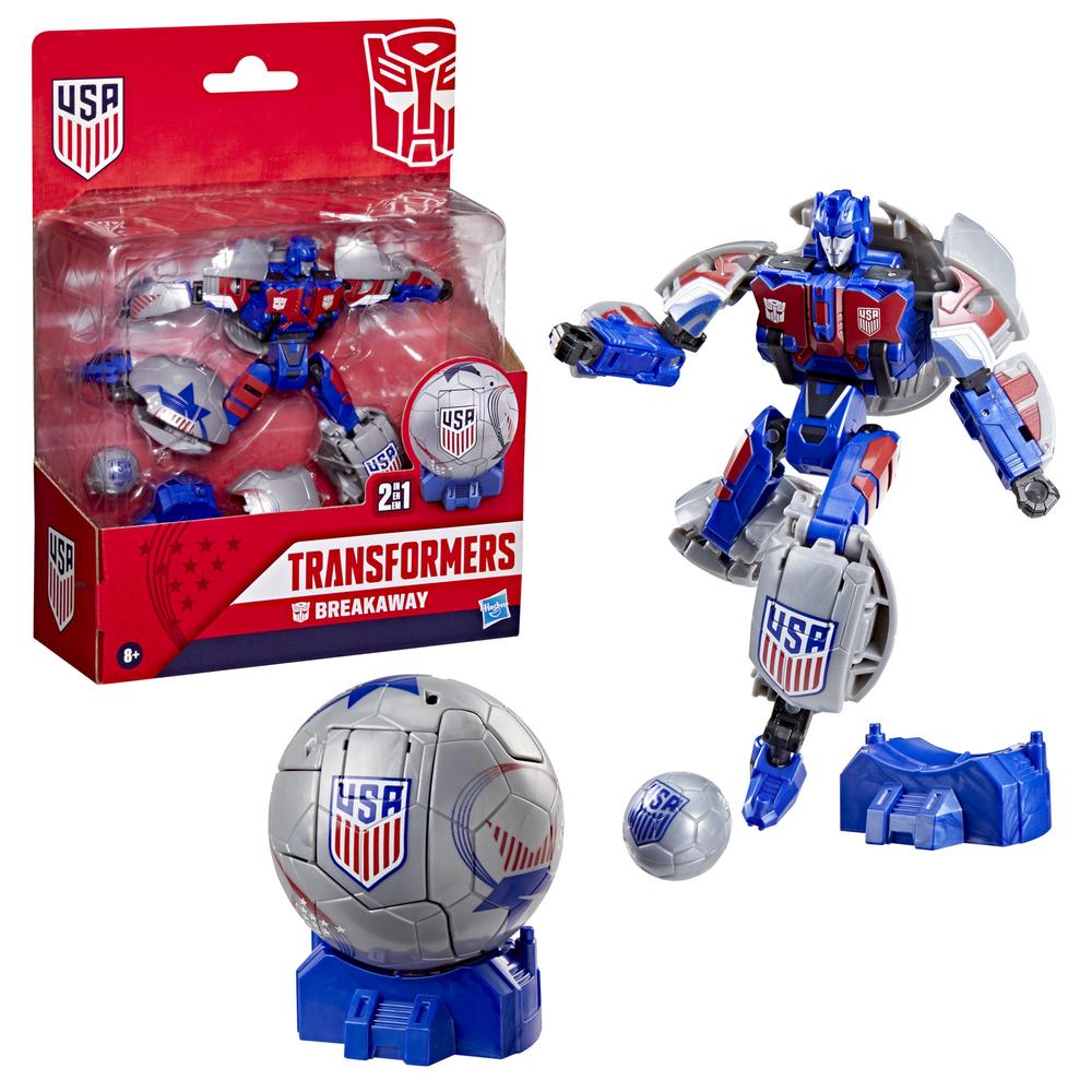 Figura hasbro transformers futbol 2 en 1 breakway