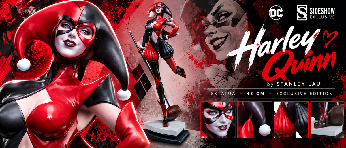 Estatua Harley Quinn by Stanley Lau, Sideshow Exclusive, 43 cm