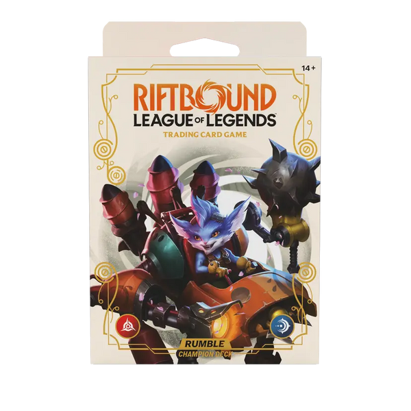Riftbound: SPIRITFORGED  Mazo de Campeon de RUMBLE del juego de cartas de League of Legends INGLES