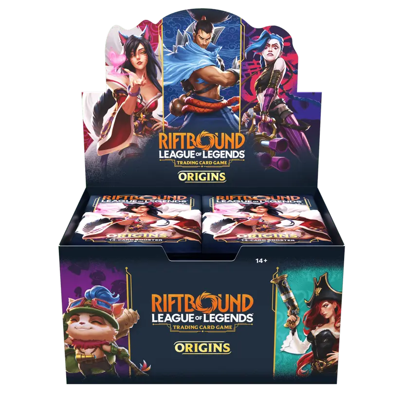 Riftbound: Caja de 24 sobres de ORIGENES de League of Legends INGLES