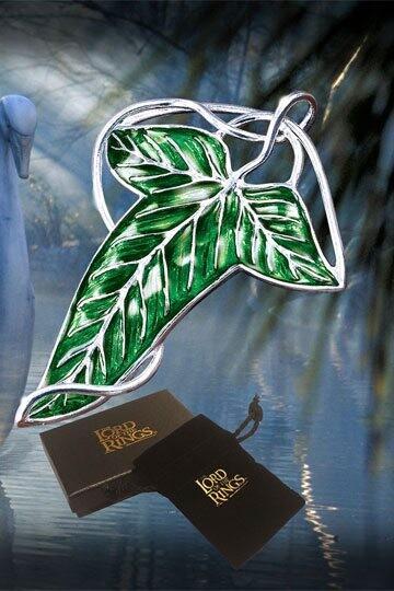 Replica El Señor de los Anillos Broche Hoja Élfica Lorien ( bañado en plata )