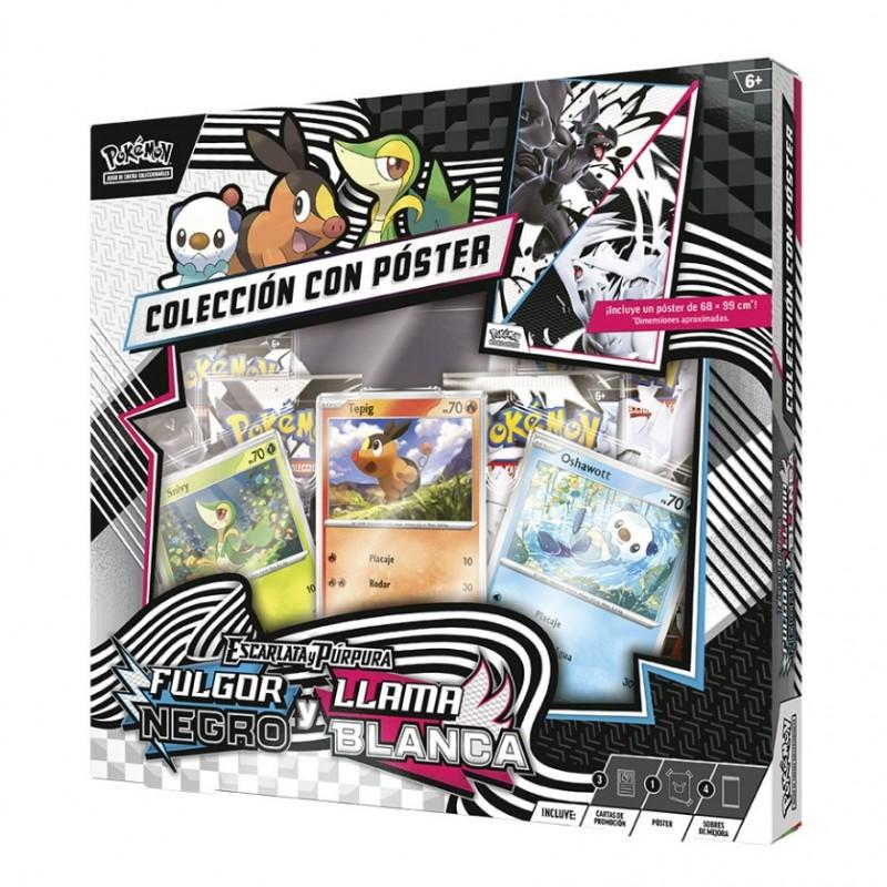 Fulgor Negro y Llama Blanca Poster Collection Pokemon TCG Escarlata y Purpura 10.5 Castellano