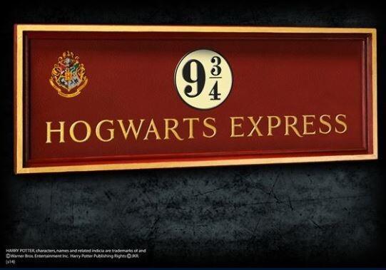 Replica Harry Potter: Placa de Anden Hogwarts 9 3-4 Sign