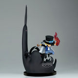 Figura world collectable Sabo & Five Elders One Piece 14cm