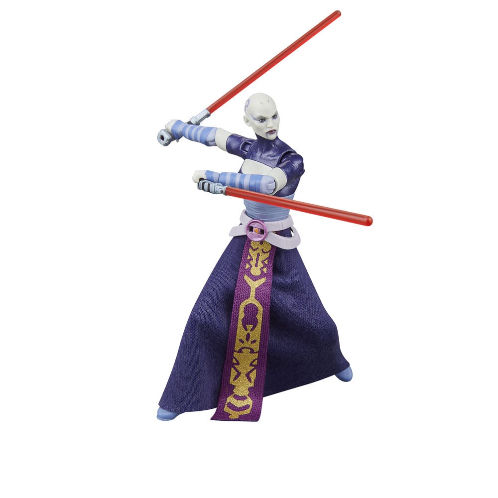 Figura Asajj Ventress La Guerra de los Clones Star Wars 9,5cm