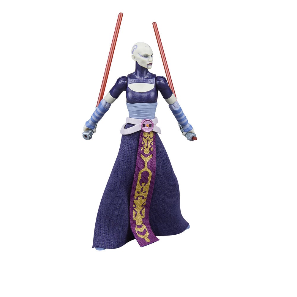 Figura Asajj Ventress La Guerra de los Clones Star Wars 9,5cm