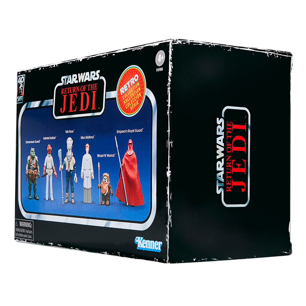 Set 6 figuras coleccion Retro Star Wars El Retorno del Jedi 9,5cm surtido