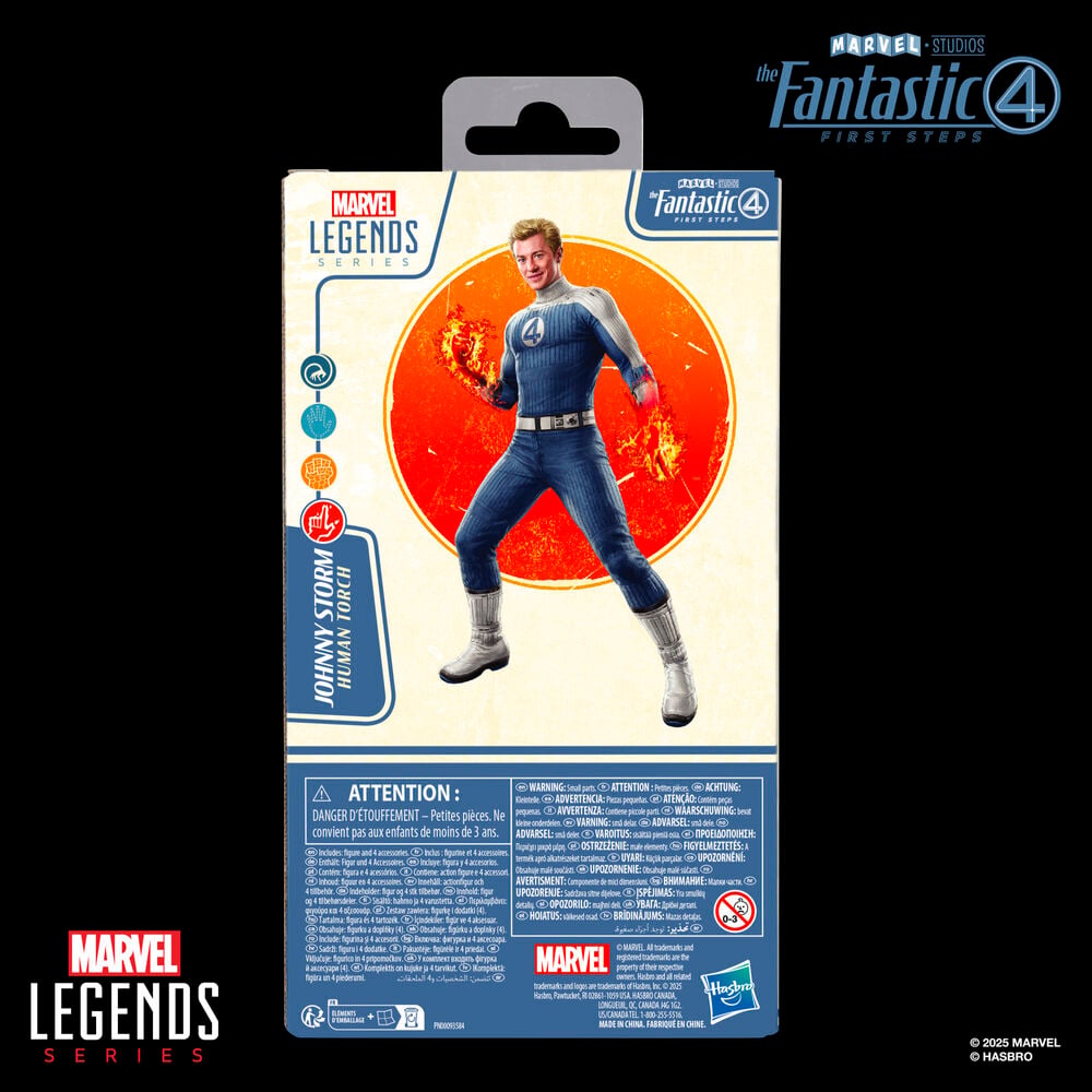 Figura Johnny Storm Los 4 Fantasticos Marvel 15cm
