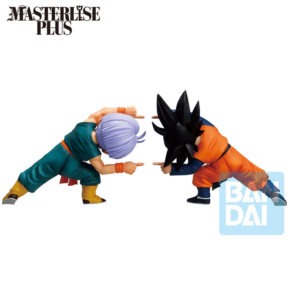 Set 2 Figuras Ichibansho Masterlise Son Goten & Trunks Battle of Super Saiyan Dragon Ball Z 9cm
