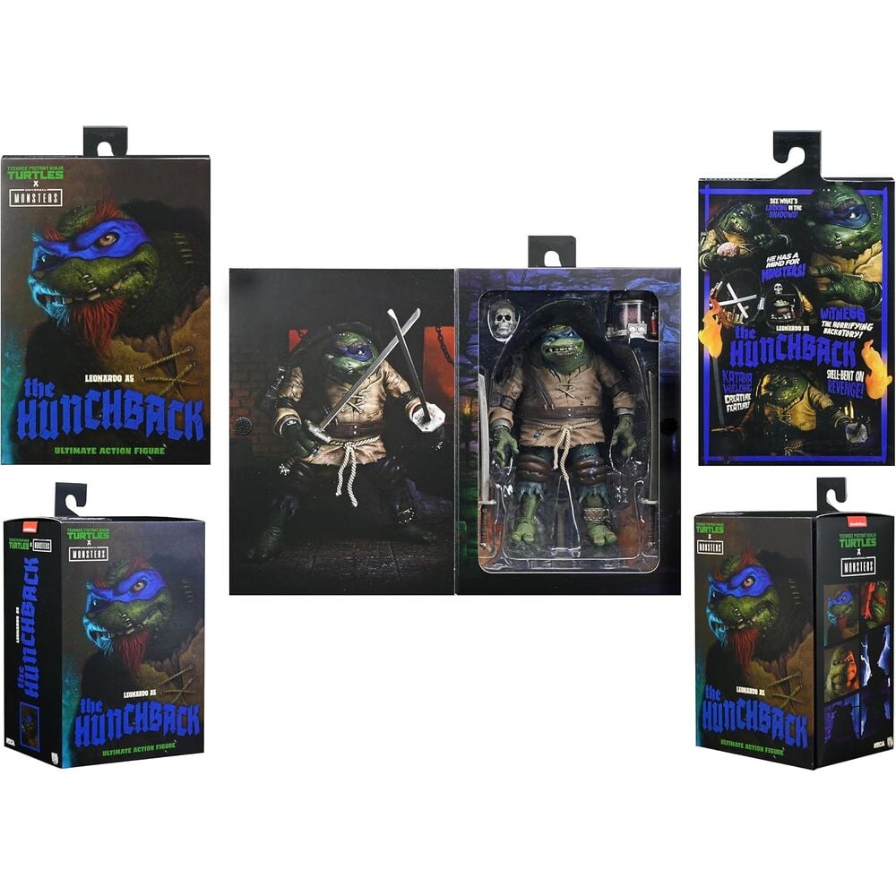 Figura Ultimate Leonardo As Hunchback Tortugas Ninja 18cm