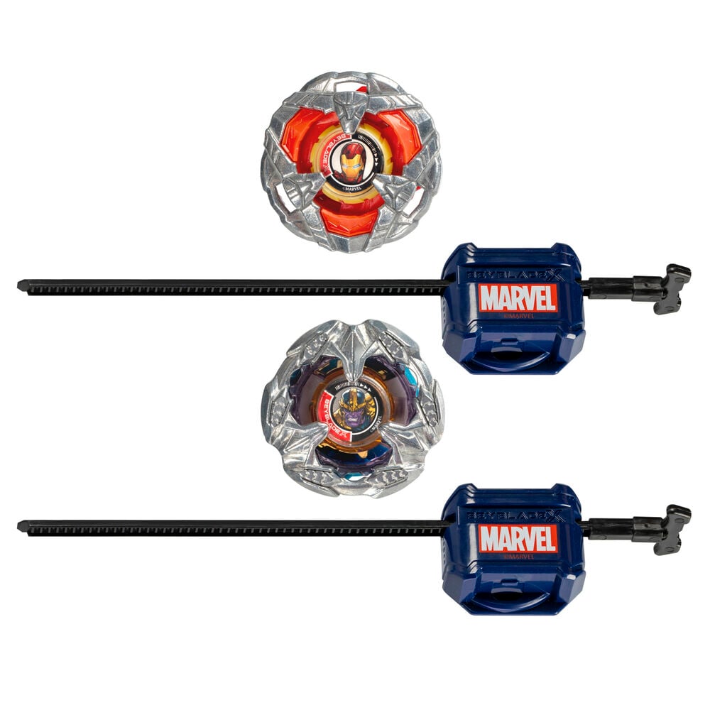 Kit inicial Beyblade X Marvel surtido