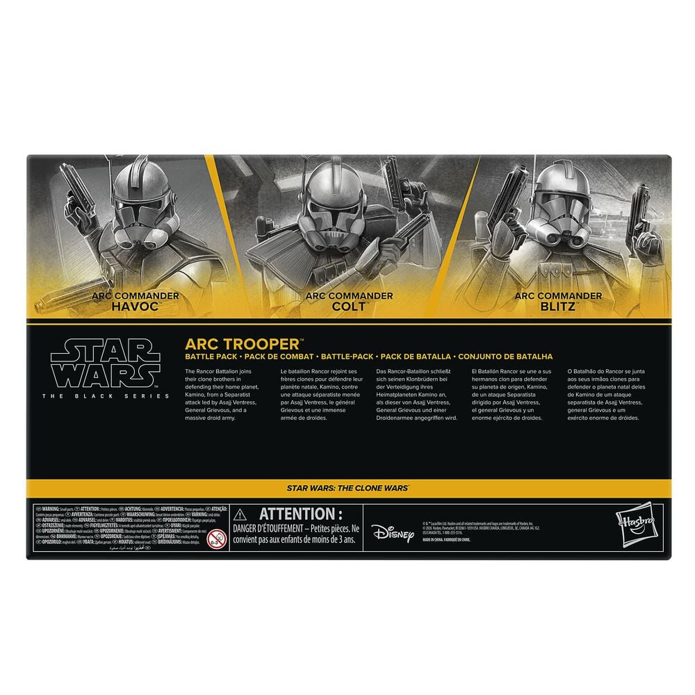 Set 3 Figuras Star Wars The Clone Wars Star Wars The Black Series 15cm
