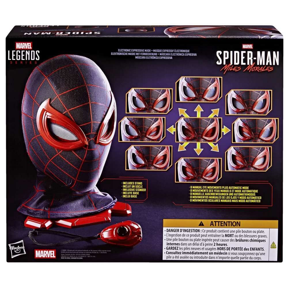 Mascara electronica Spider-Man Miles Morales Marvel Legends Series