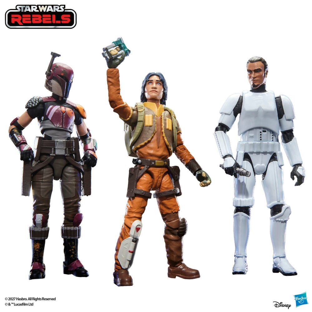 Blister 3 figuras Lothal Rebel Star Wars 9,5cm