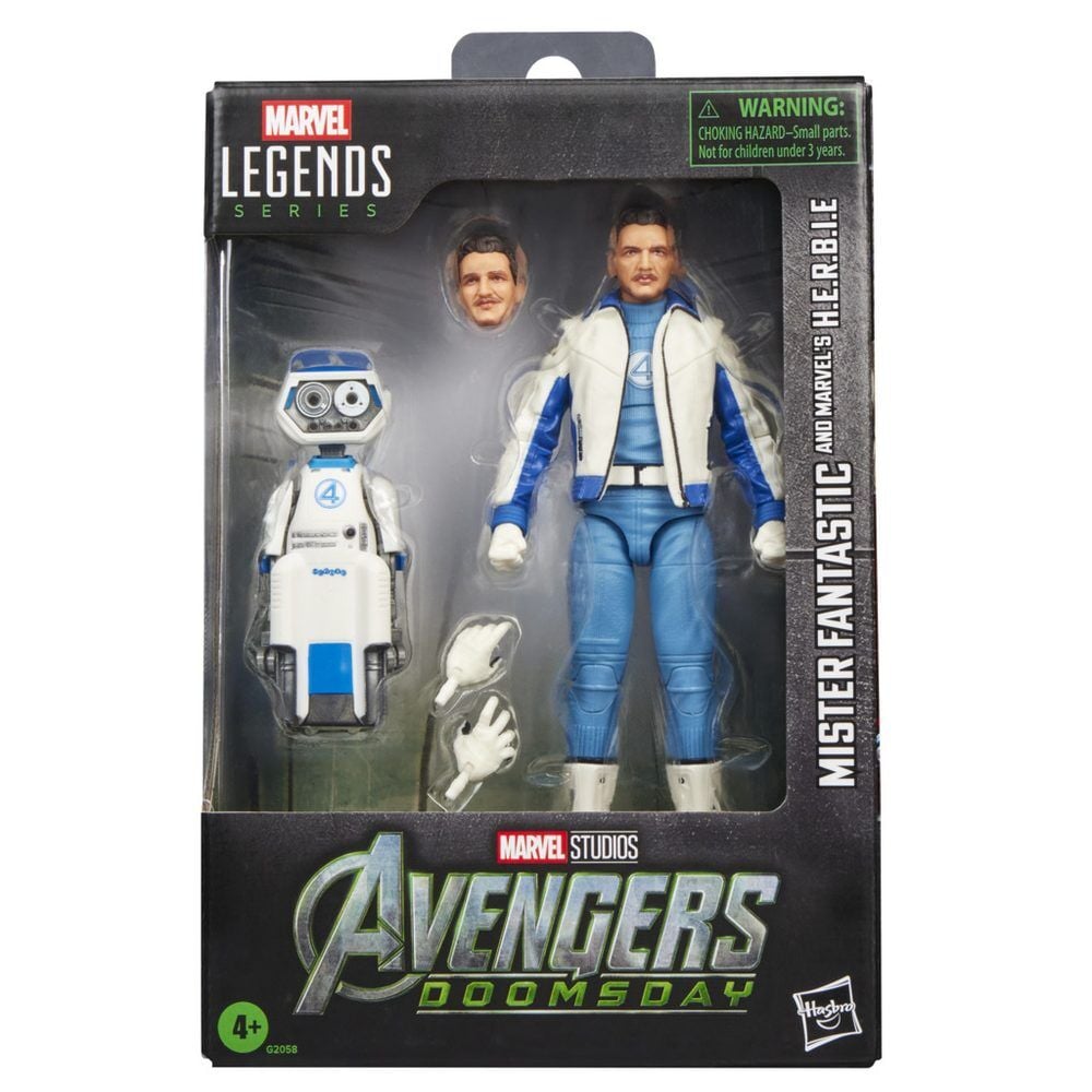 Figura Mister Fantastic and Marvels H.E.R.B.I.E Avengers Doomsday Marvel Legends Series 15cm