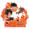 Figura Portgas D Ace & Monkey D Luffy WCF Log Stories Marineford One Piece 10cm