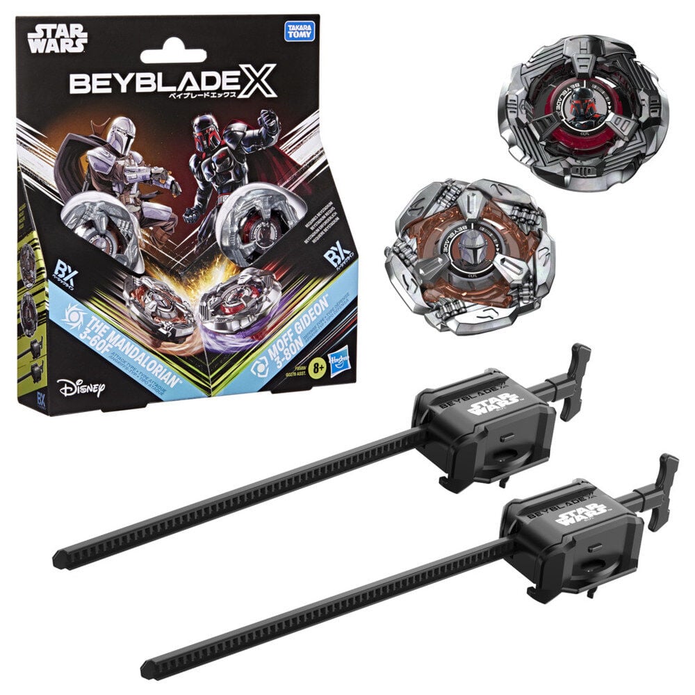 Juego Kit Inicial The Mandalorian & Moff Gideon Star Wars Beyblade X