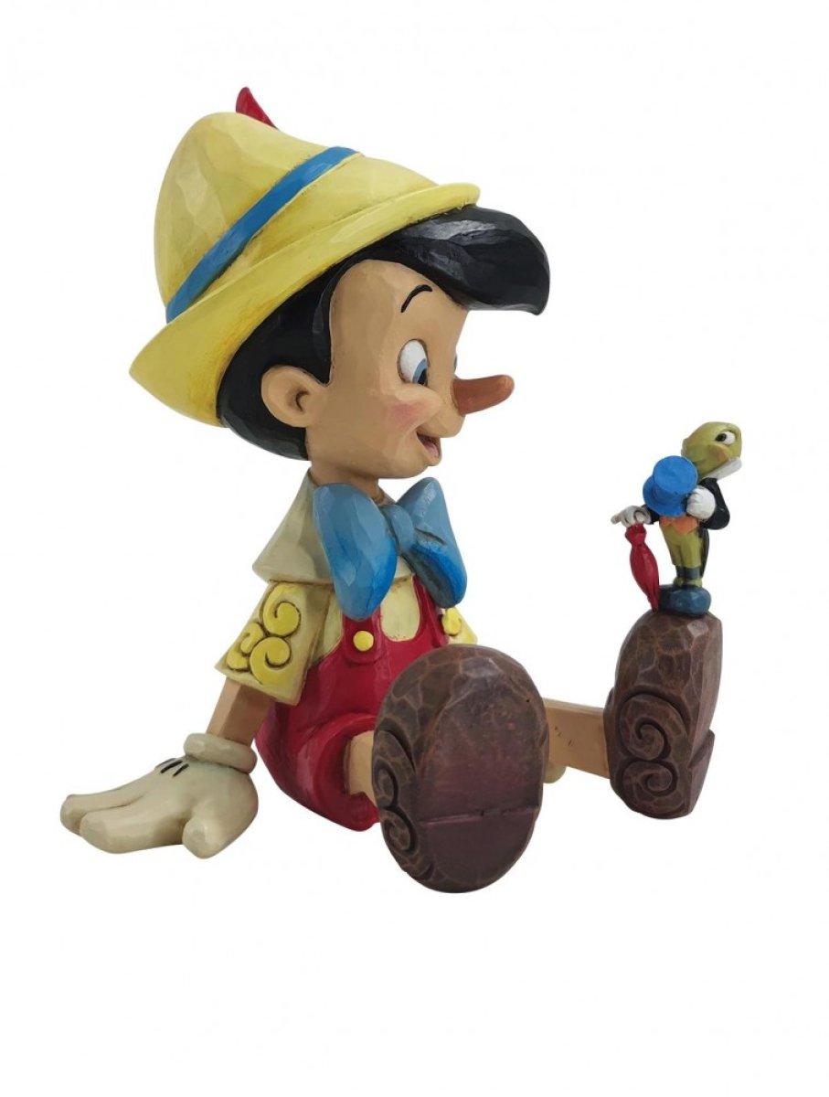 Figura Pinocho y Pepito Grillo sentados