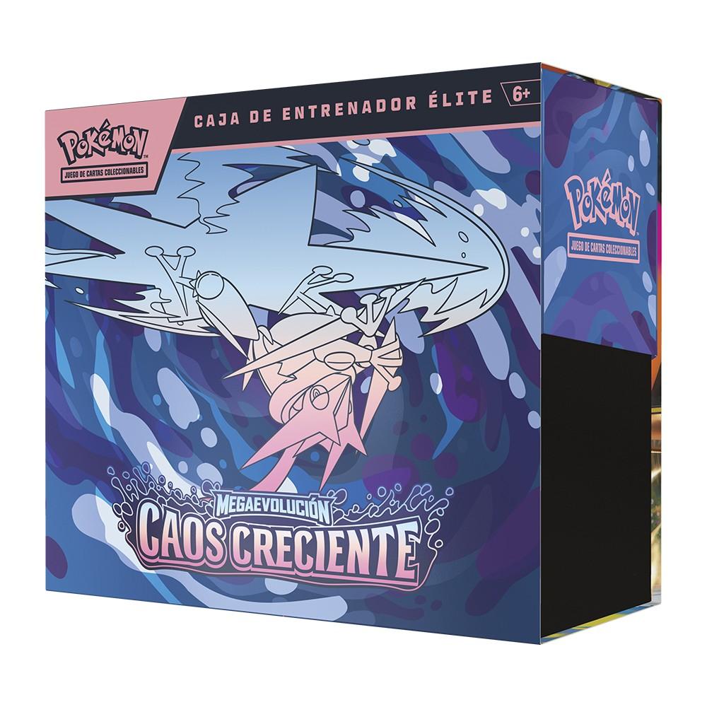 Pokémon TCG:  Caja de Entrenador Élite de Megaevolución CAOS CRECIENTE Español