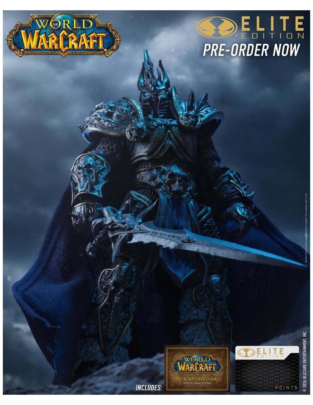 World of Warcraft The Lich King Deluxe Action Figure McFarlane Elite 18 cms