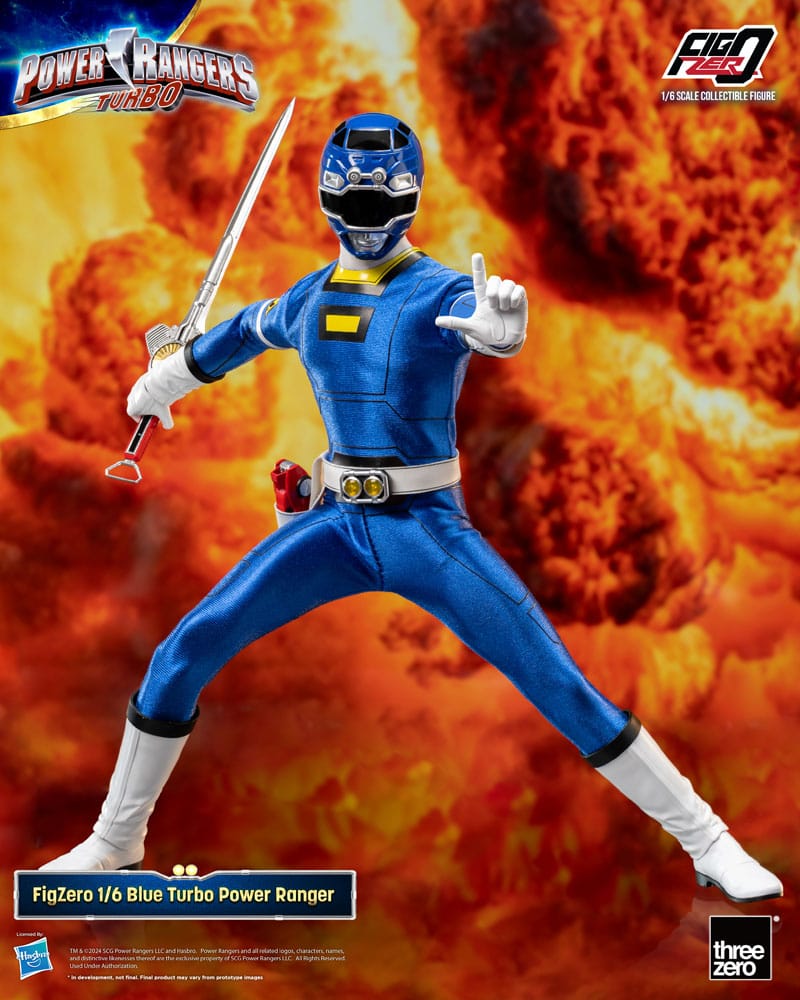 Power Rangers Turbo Figura FigZero 1/6 Blue Turbo Power Ranger 30 cm 
